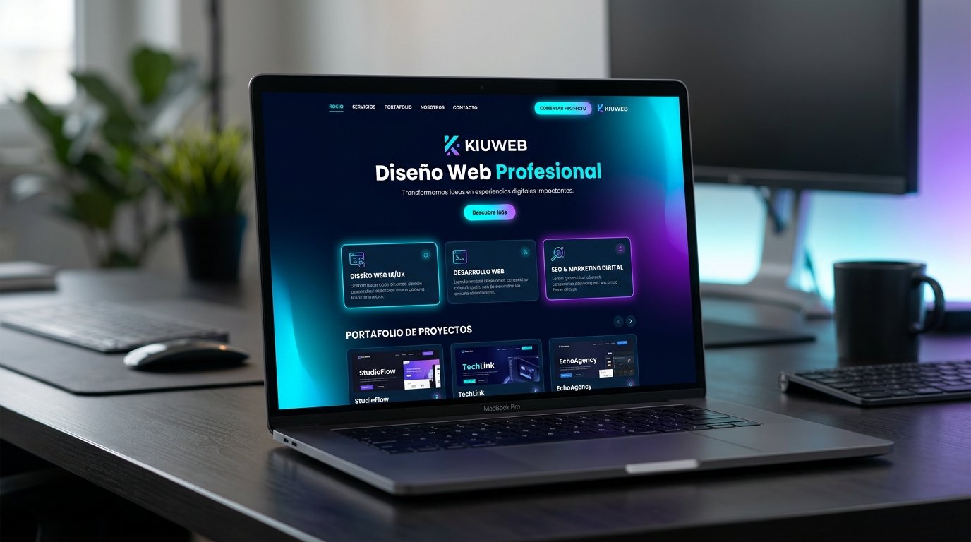 Vista previa de página web profesional KIUWEB
